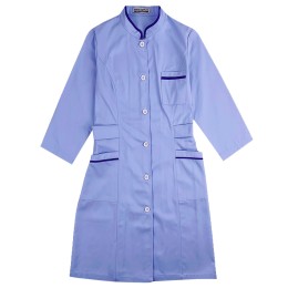 Large-scale customized long-sleeved blue nurse clothing fashion design women's clothing enterprise collar clinic nurse clothing nurse clothing store SKU032 Large-scale customized long-sleeved blue nurse clothing fashion design women's clothing enterprise collar clinic nurse clothing nurse clothing store SKU032